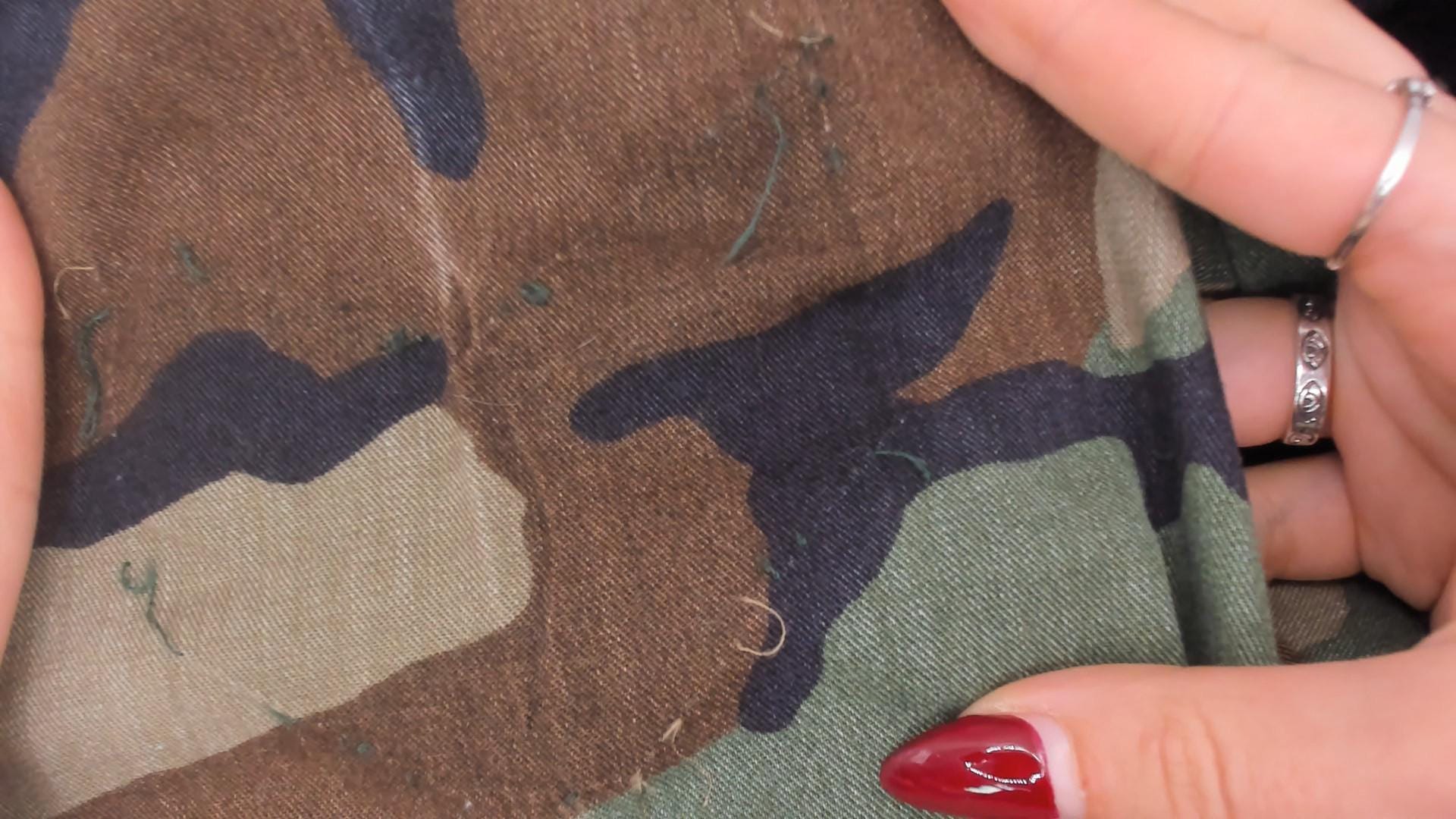 90s Woodland Camo BDU Shirt Terry Manufacturing Co Button Front Small