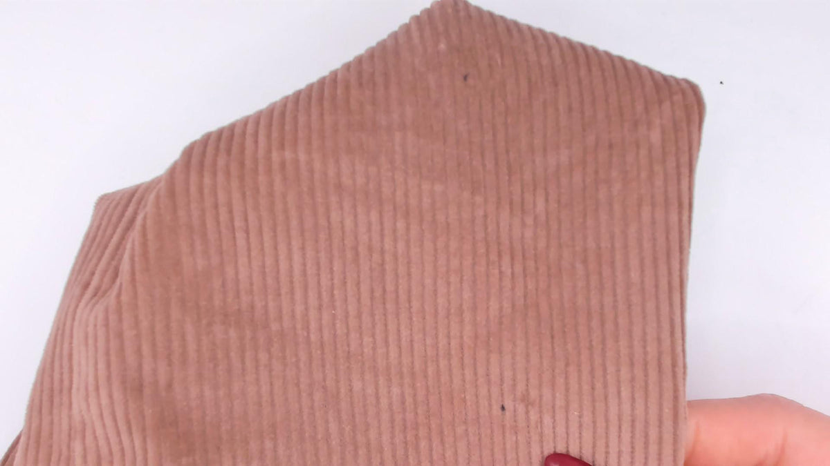 80s Panther Corduroy Blazer Mauve-Brown Notched Lapel Cotton Medium M