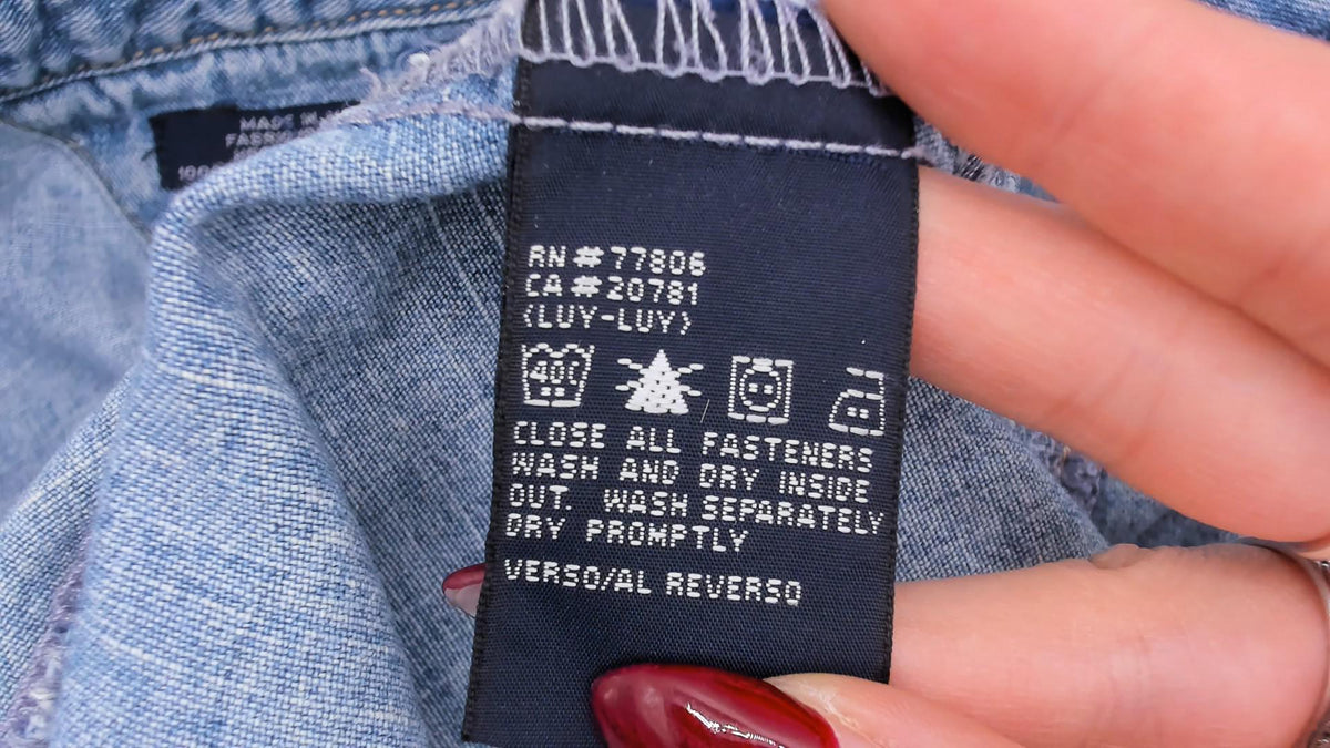 Tommy Jeans Y2K Light Wash Denim Mini Dress Snap Button Small S