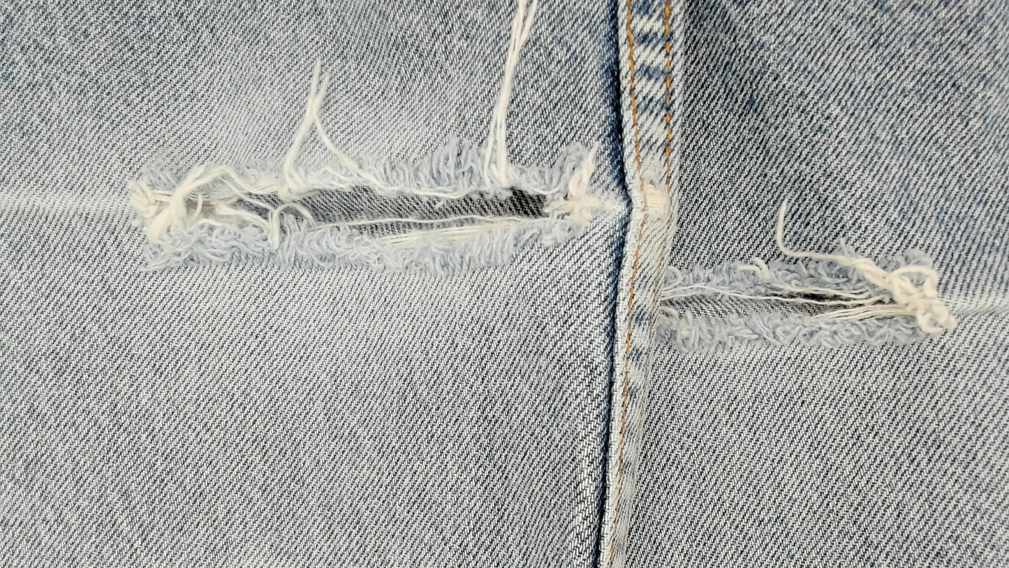 Levi's 505 Light Wash Jeans 2000s Straight Leg Denim Cotton W36 L30