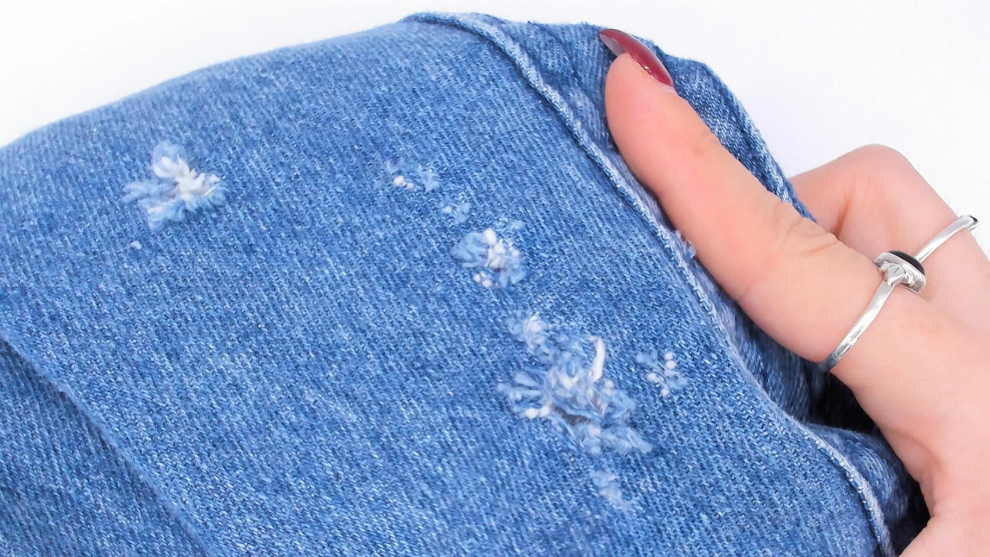 90s Kongloon Quilted Denim Bomber Sherpa Lined Jean Jacket Blue Large
