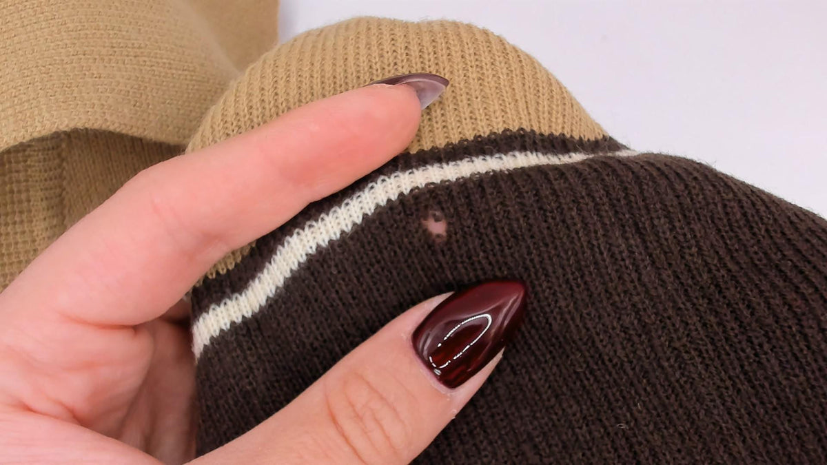 80s Alfie California Striped Polo Sweater Brown Tan Rust Medium