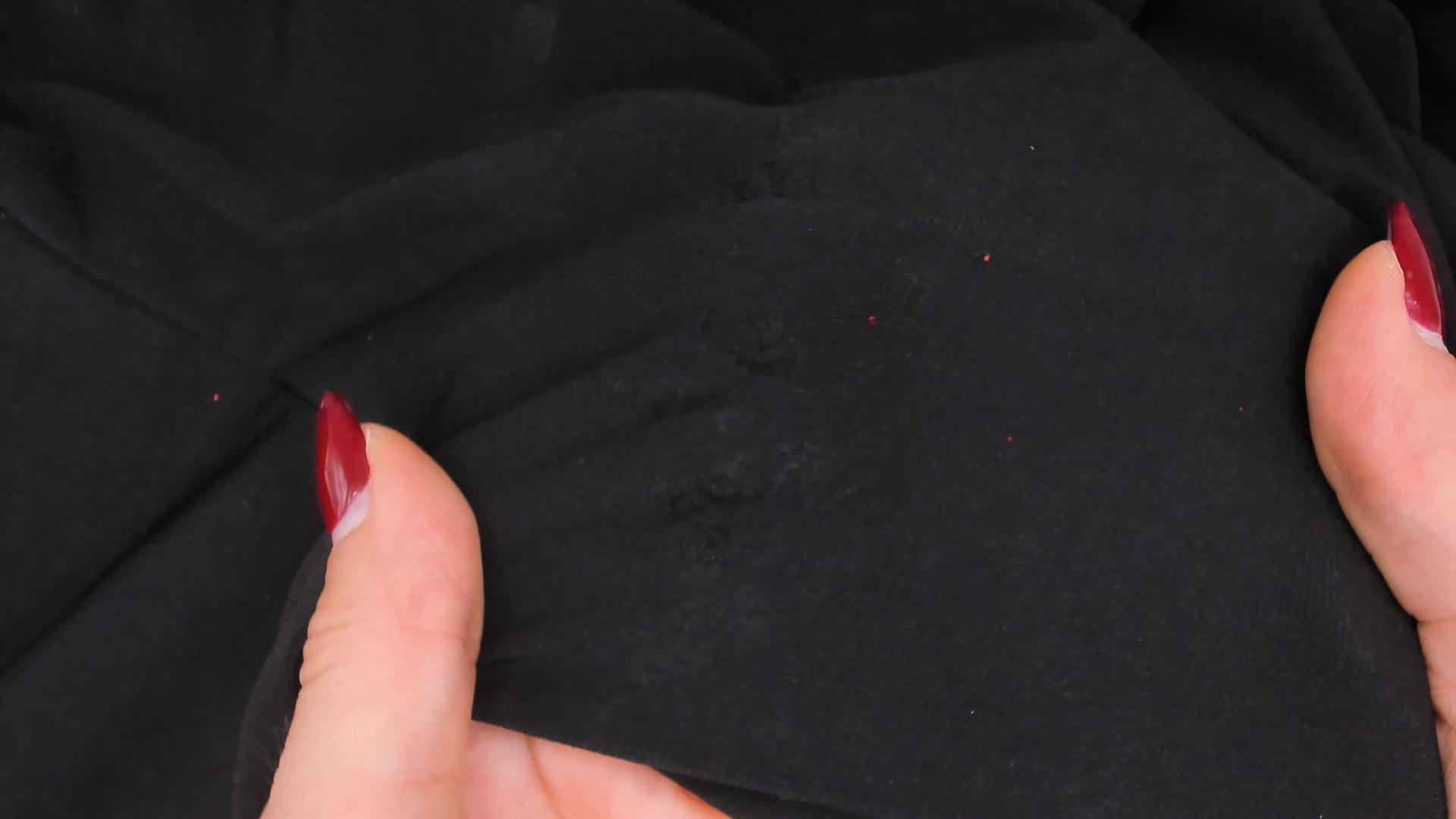 Y2K Byergirl Red Glitter Black Wide-Leg Jumpsuit Ruched Bodice XS