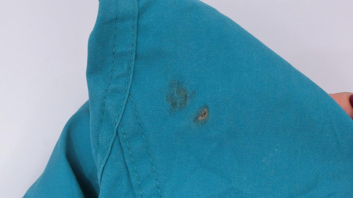 80s Woolrich Teal Hooded Parka Plaid Lined Windbreaker Small