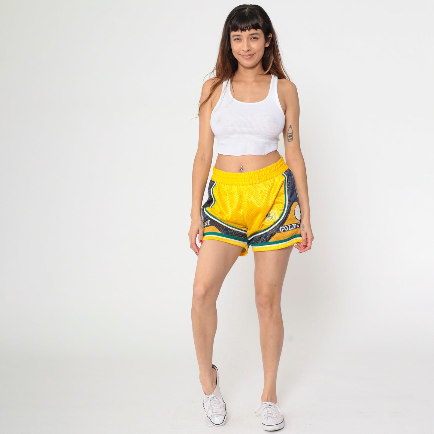 Vintage Gold Coast NBL Basketball Shorts M