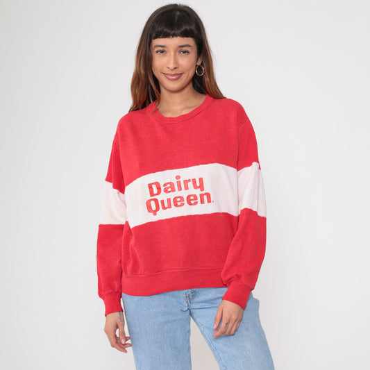 Vintage 90s Dairy Queen Sweatshirt L