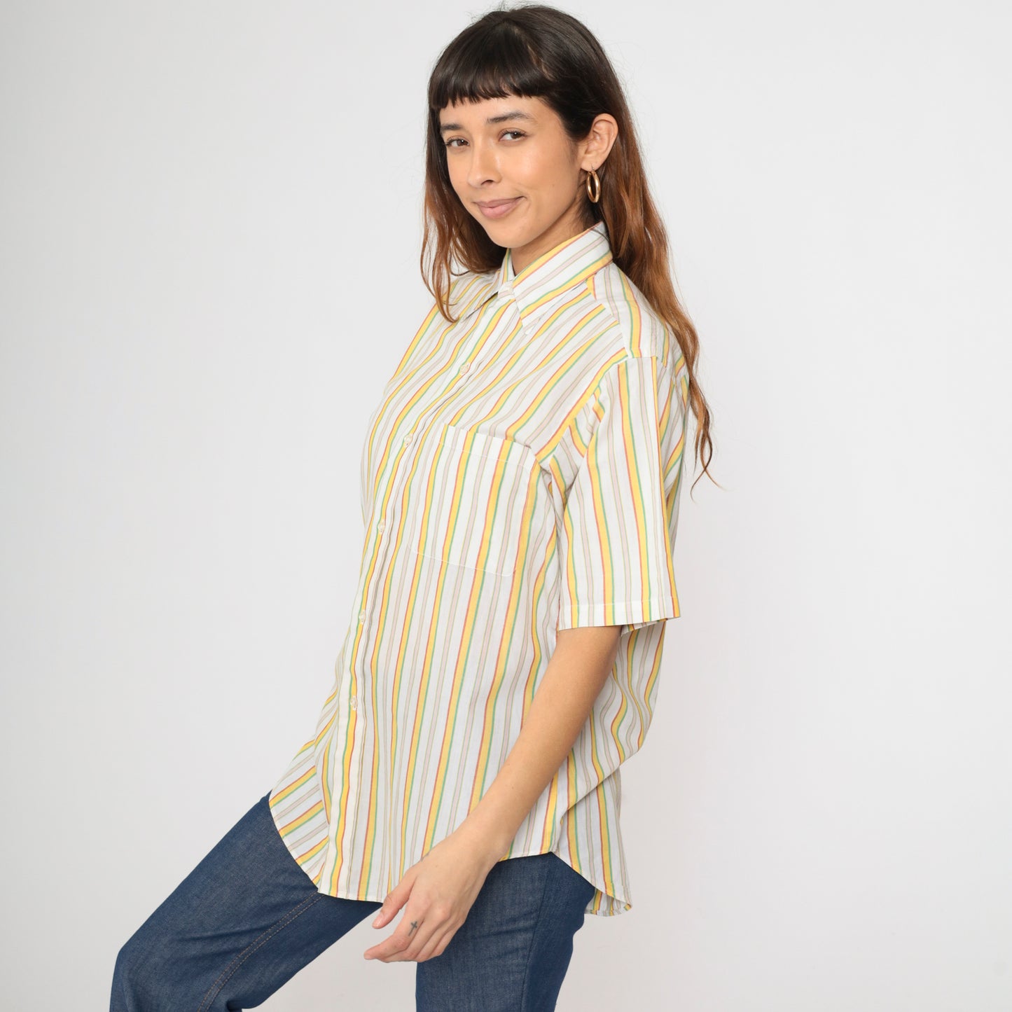 70s Striped Brooks Brothers Shirt Men's 15 1/2