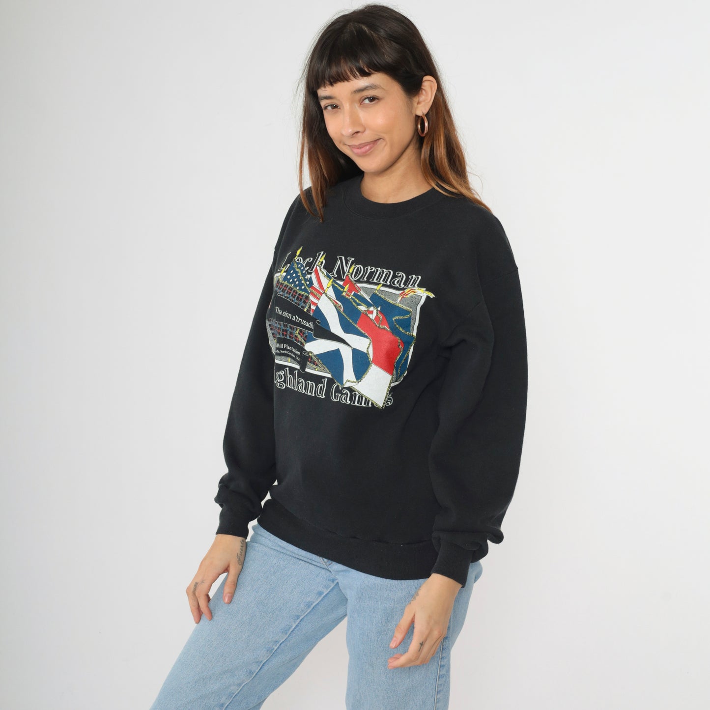 Vintage Loch Norman Highland Games Sweatshirt M