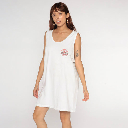 Vintage Simi Valley Harley Davidson Tank Top Dress XL
