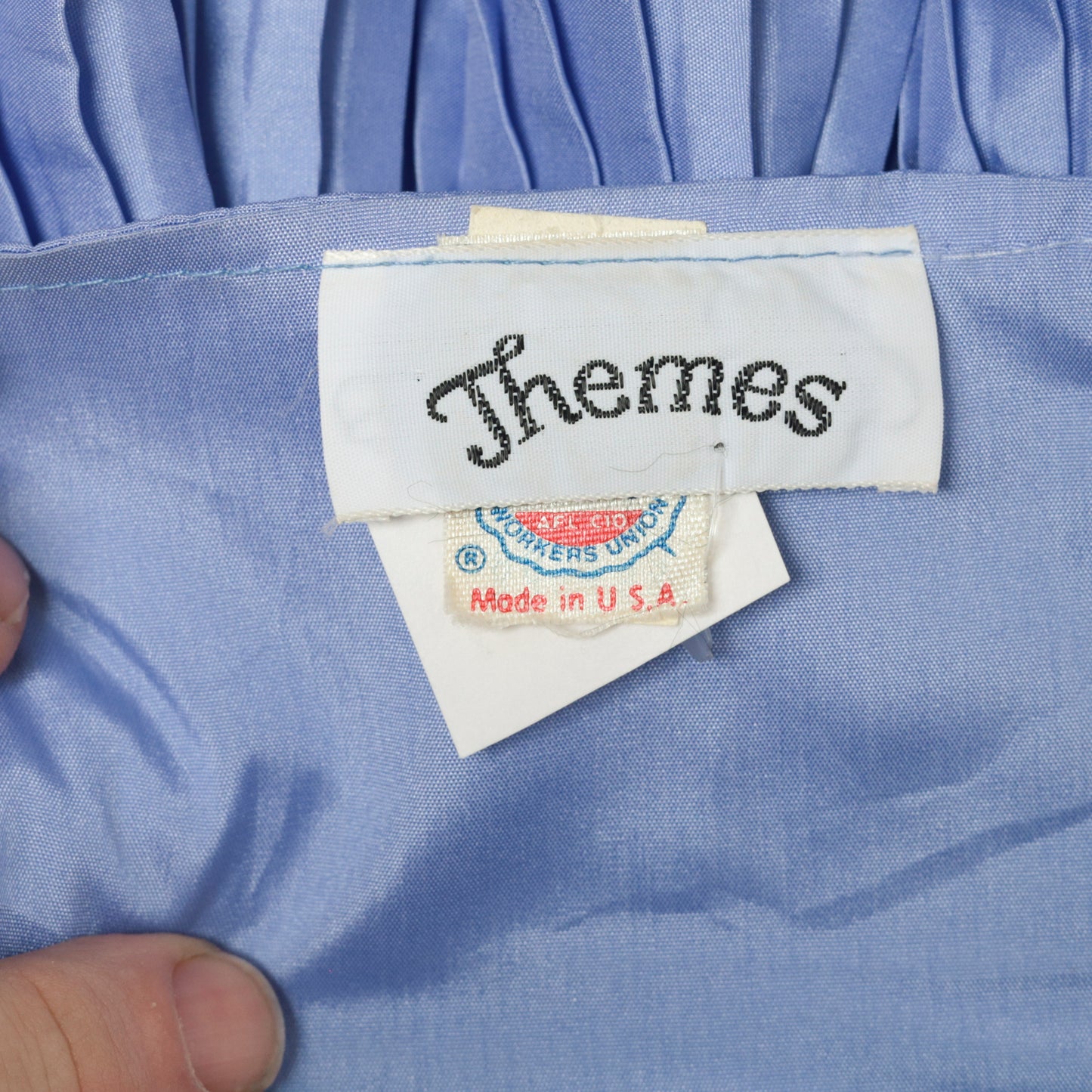 Vintage 80s Strapless Periwinkle Party Dress Small