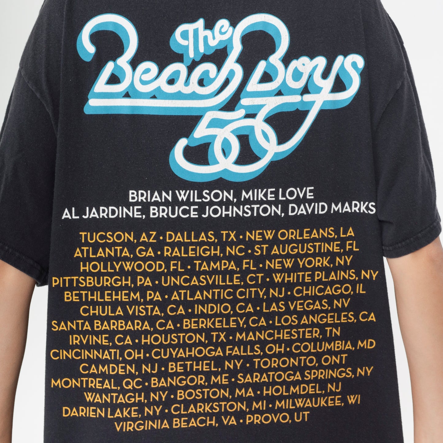 Beach Boys Concert Shirt Y2k  Tour Dates Band Tee Black Cotton Graphic Sunset Horse Vintage Short Sleeve Crew Neck Delta Tag Extra Large XL