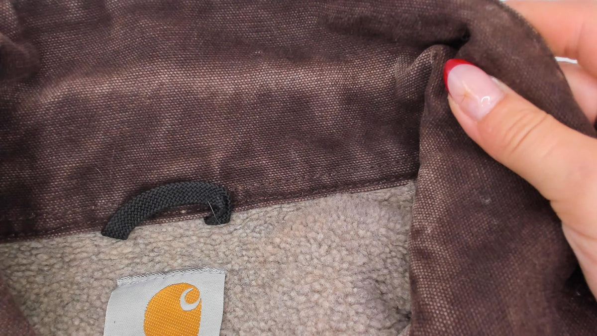 2000s Carhartt Duck Canvas Chore Coat Tan Brown Lined XXL
