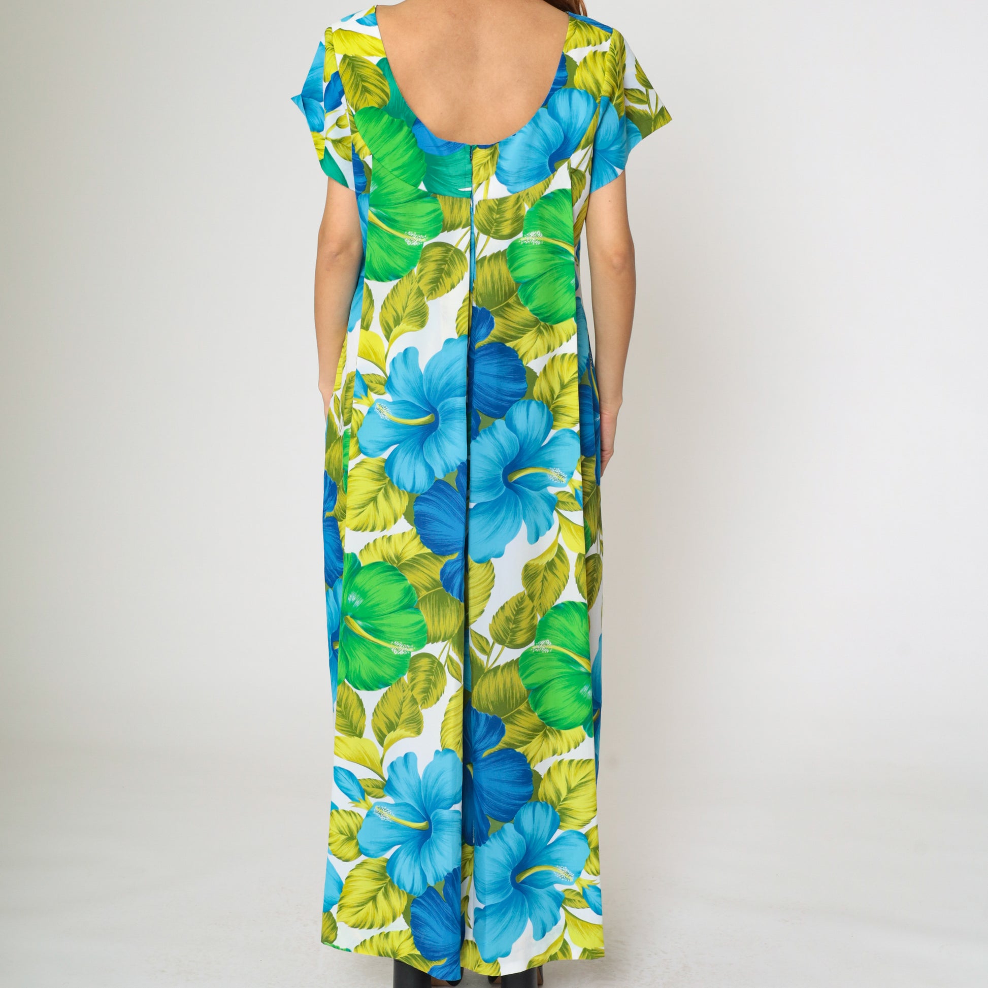 Vintage Tropical Hawaiian Floral Maxi Dress L – Shopexile Vintage Tropical Hawaiian Floral Maxi Dress L – Shopexile