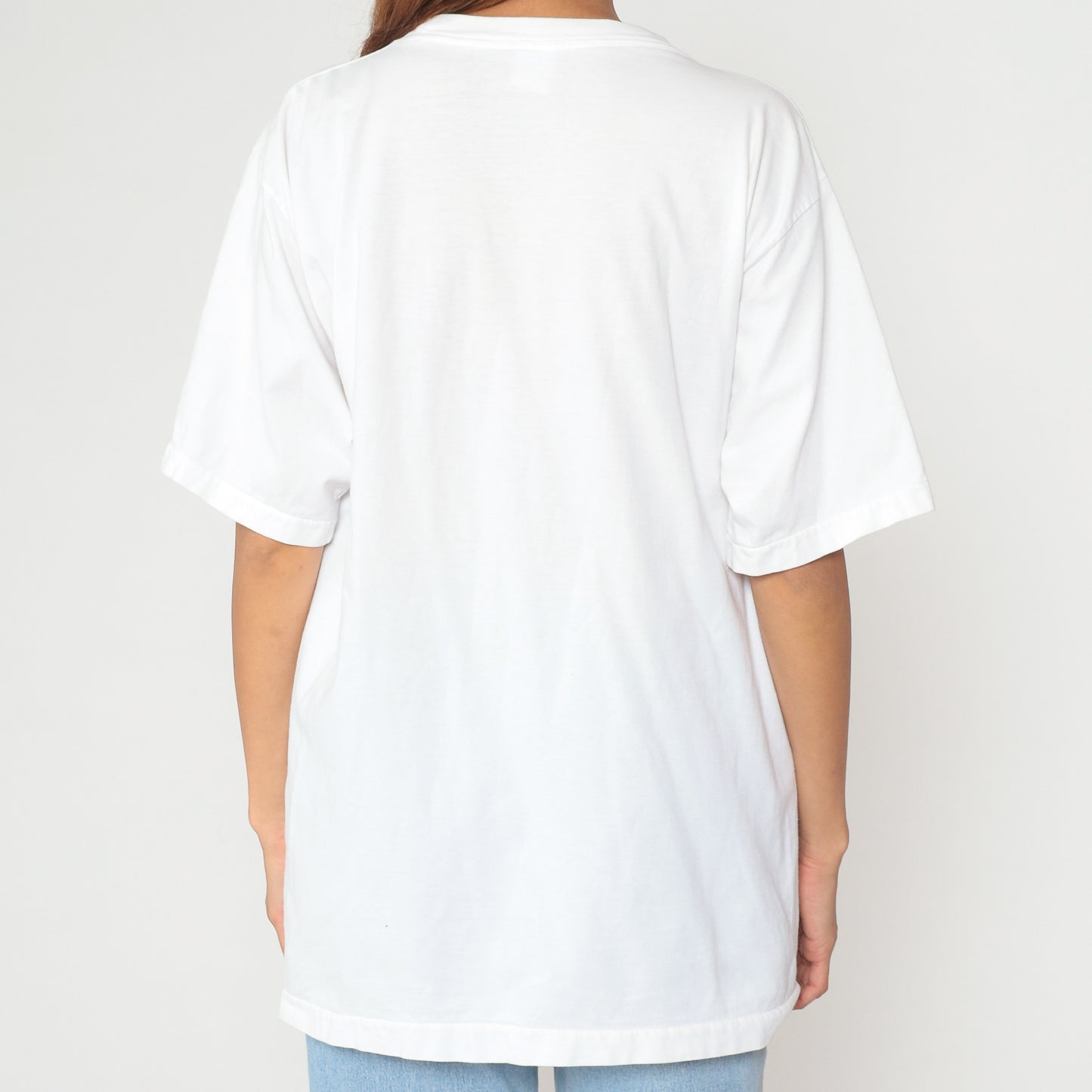 Hard Rock Cafe London White T Shirt 90s Vintage Cotton Tee Band Merch Souvenir Top Classic Graphic Music Tourism Travel Collectible Large L