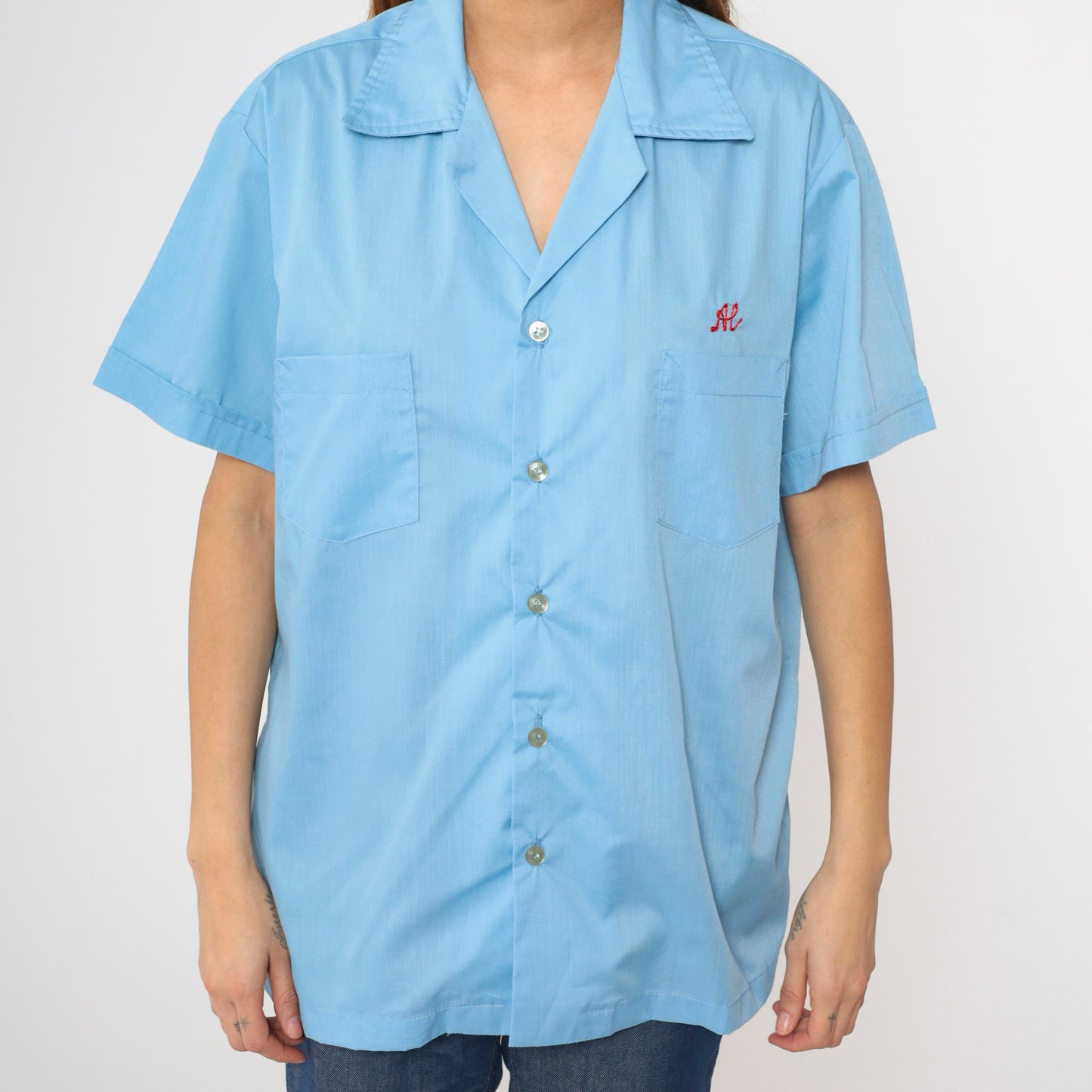 Vintage Shrine Club Bowling Shirt Men's L