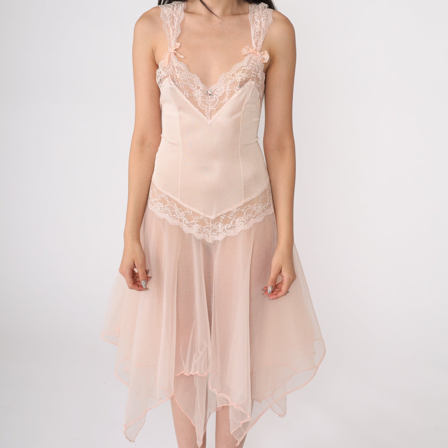 70's Blush Pink Ballet Nightgown