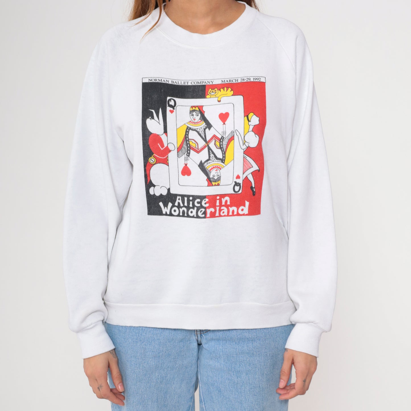 1992 Alice In Wonderland Norman Ballet Company Sweatshirt L