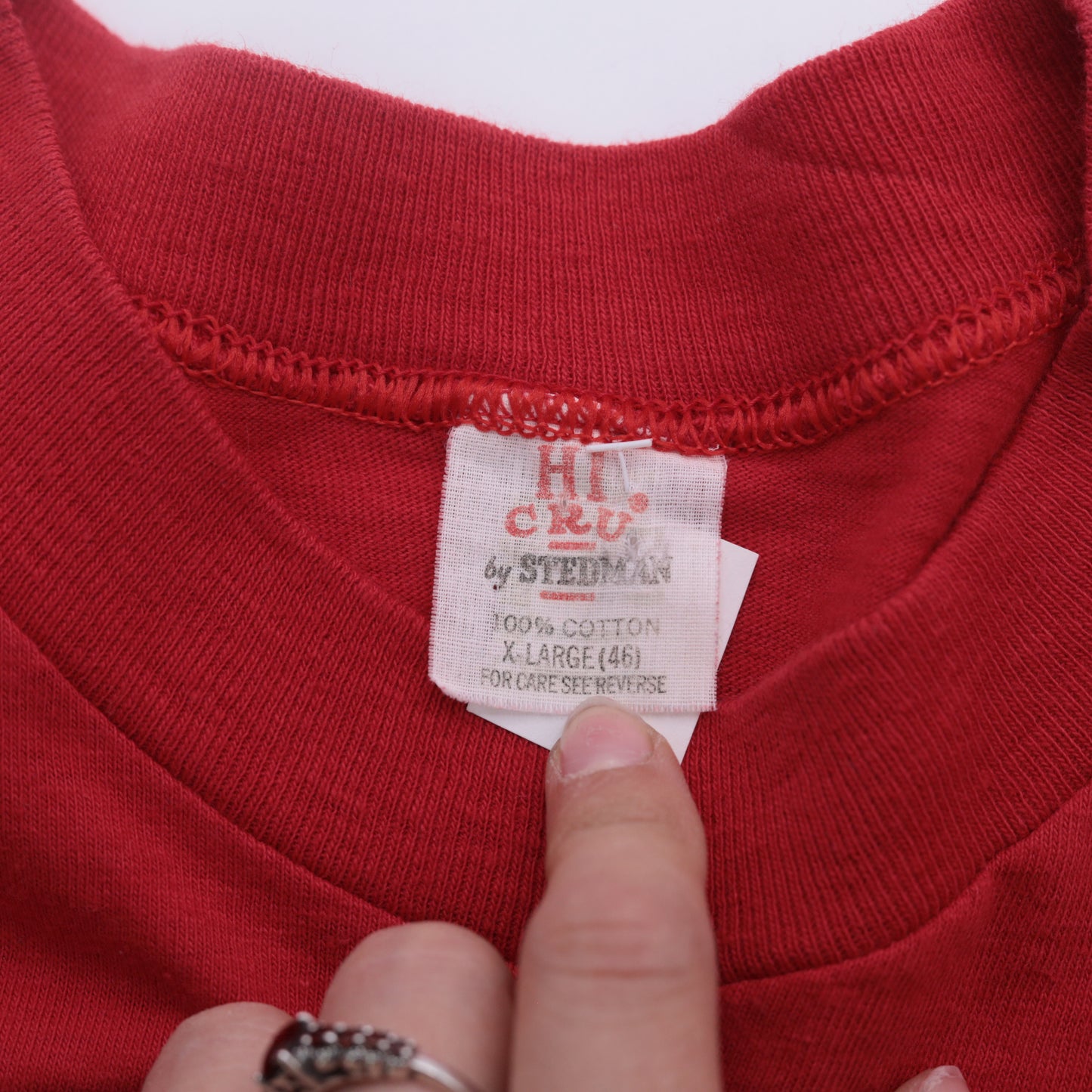 Vintage 80s Hang Loose Hawaii Red Graphic T-Shirt XL
