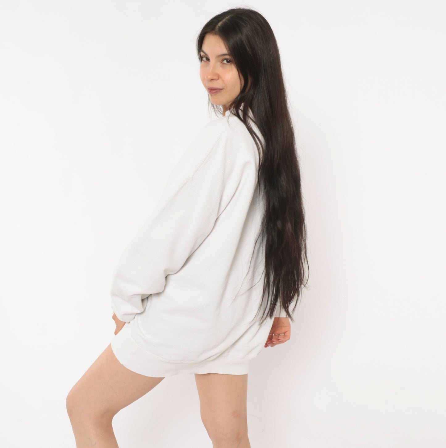90s UCSB Sun Graphic Sweatshirt White Cotton College University Santa Barbara Pullover Collegiate Vintage Cream Unisex Top Extra Large XL