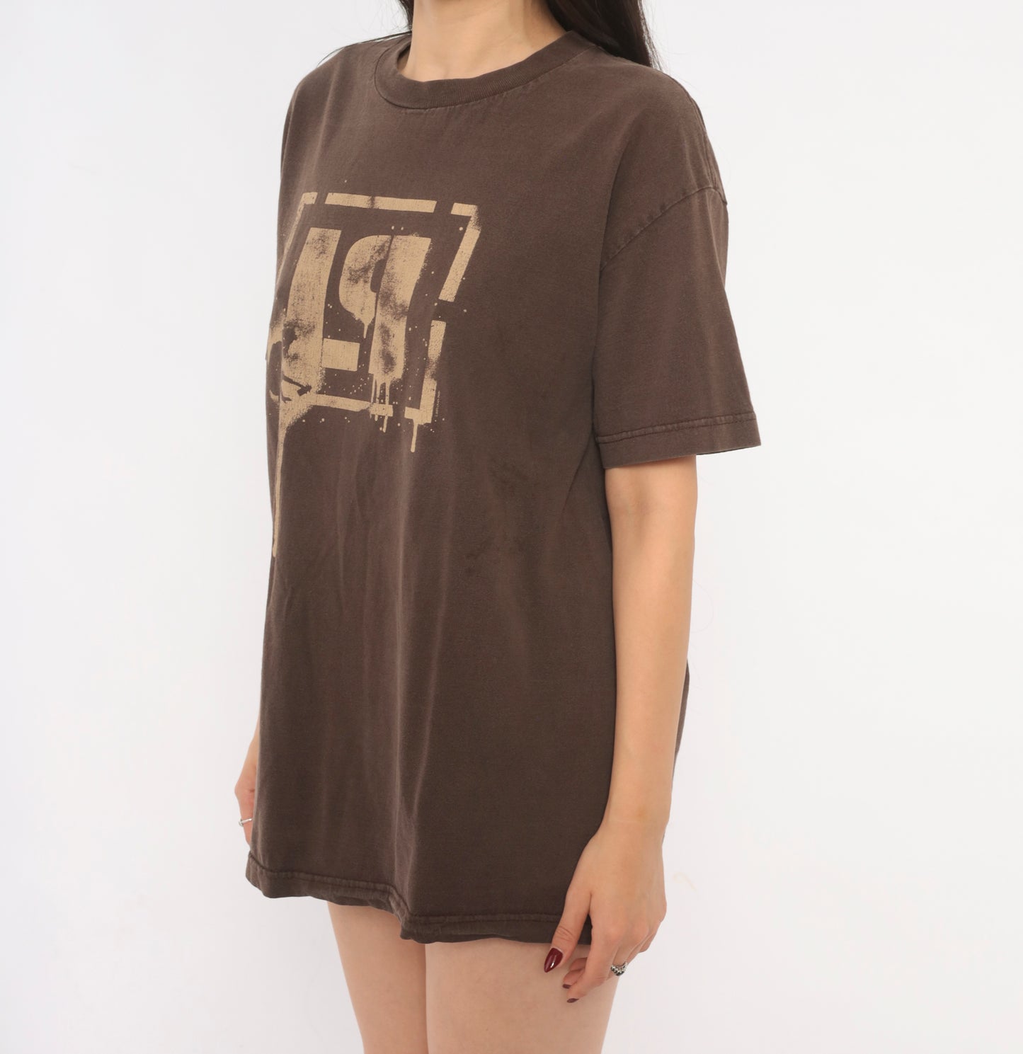 Linkin Park 2003 Tour Tee Chocolate Brown Band Shirt Summer Concert Graphic Cotton Nu Metal Rock Music Vintage Mocha Coffee Unisex Large L