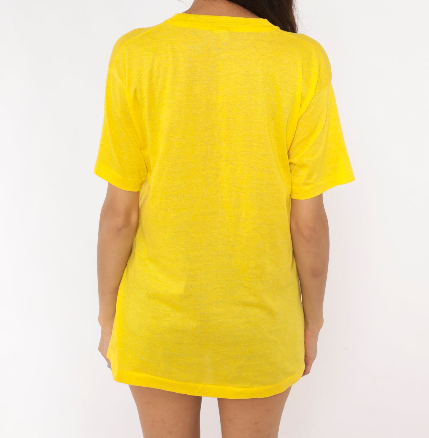90 Zydeco Festival Houston Texas Tee Yellow Music Shirt Screen Stars Band Top Short Sleeve Graphic Gold Lemon Cotton Vintage Unisex Large L