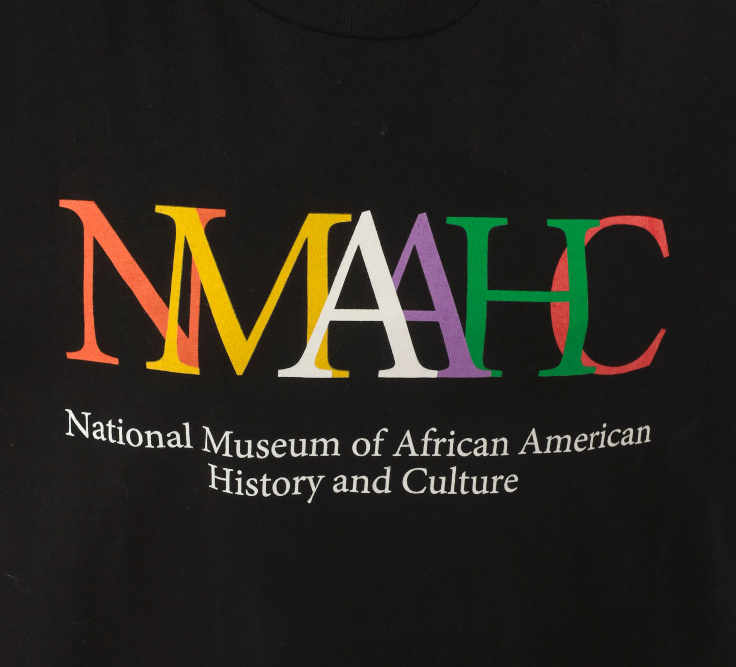 NMAAHC Museum Tee 90s Black Graphic Shirt Letter Cotton Top Smithsonian African American History Culture Streetwear Boxy Fit Extra Large XL