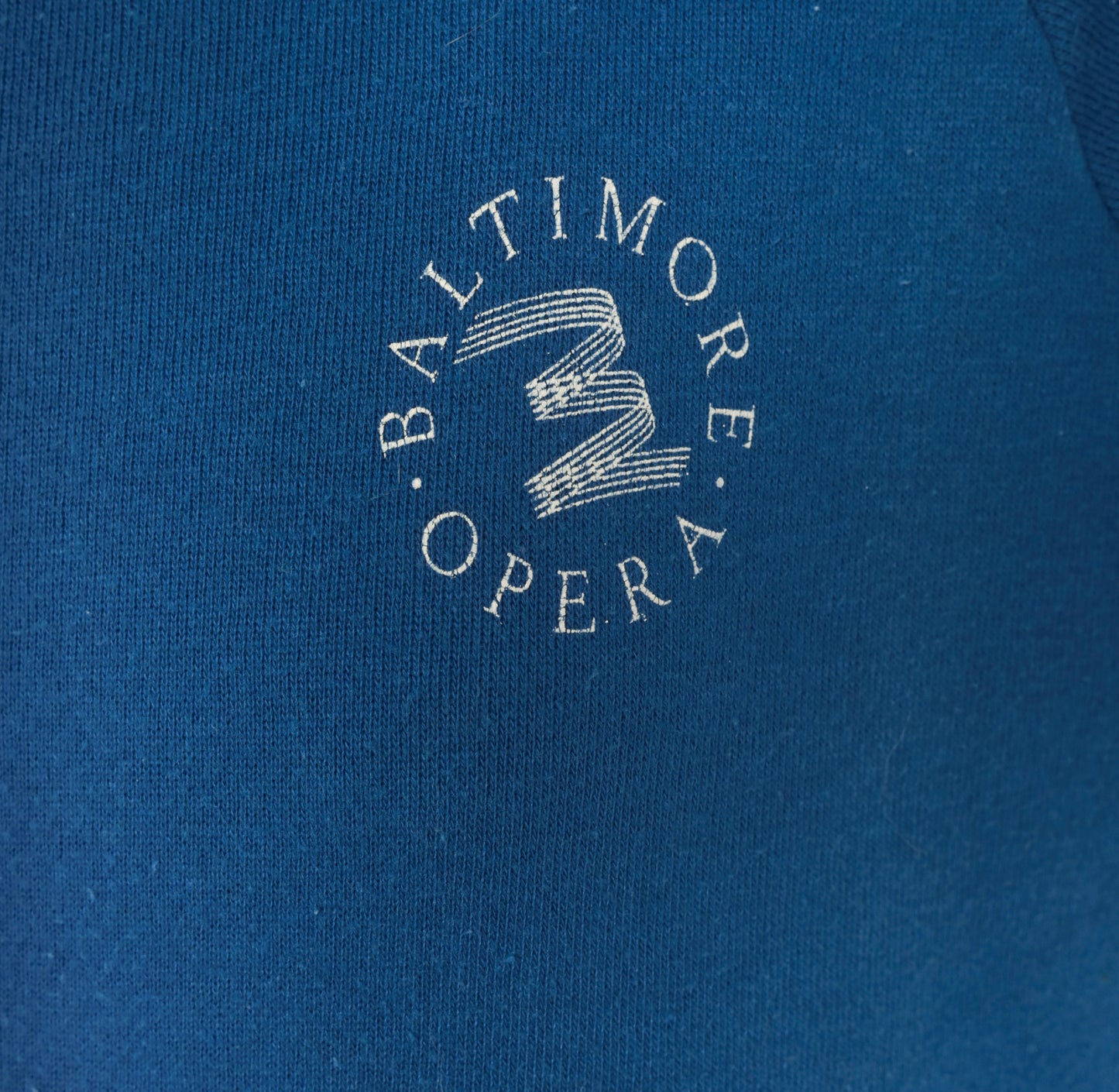 90s Sweatshirt Baltimore Opera Blue Raglan Sleeve Navy Cobalt Graphic Vintage Collegiate Academic Unisex Sweater Medium M