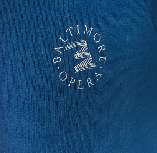 90s Sweatshirt Baltimore Opera Blue Raglan Sleeve Navy Cobalt Graphic Vintage Collegiate Academic Unisex Sweater Medium M