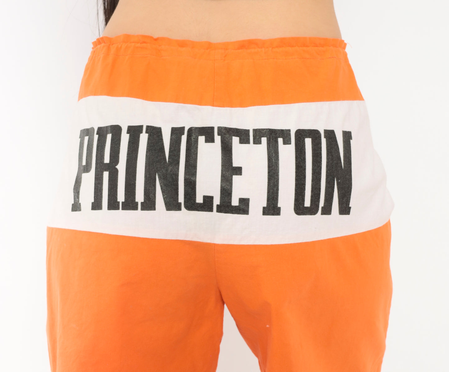 90s Princeton Swim Trunks Orange White Board Beach University Collegiate Ivy League Vacation Summer Nutmeg Mills Vintage Extra Large XL