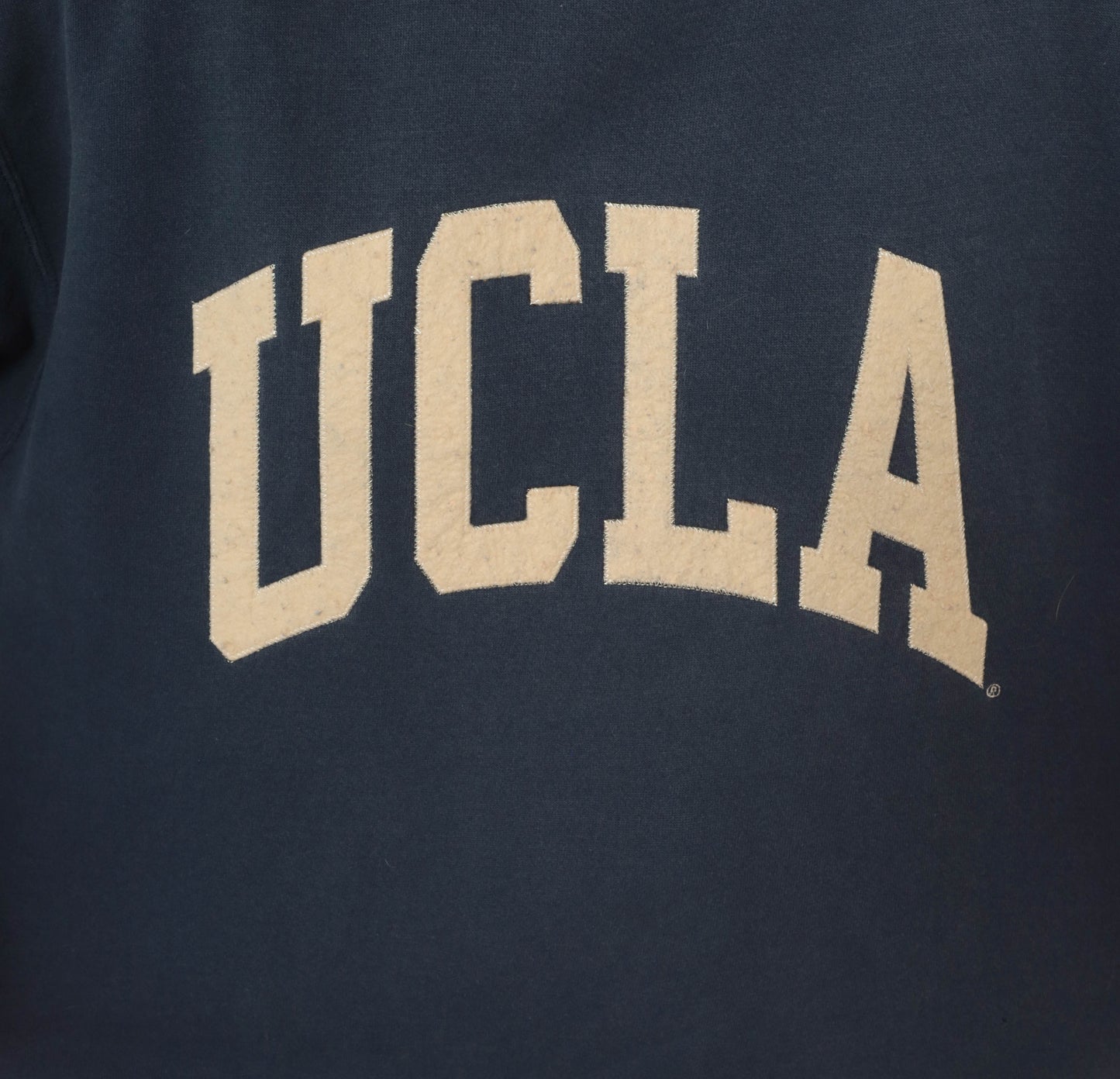 90s UCLA Sweatshirt Navy Blue Jansport Collegiate Pullover Spell Out Arch University Bruins Faded Cotton Relaxed Fit Vintage Unisex Large L