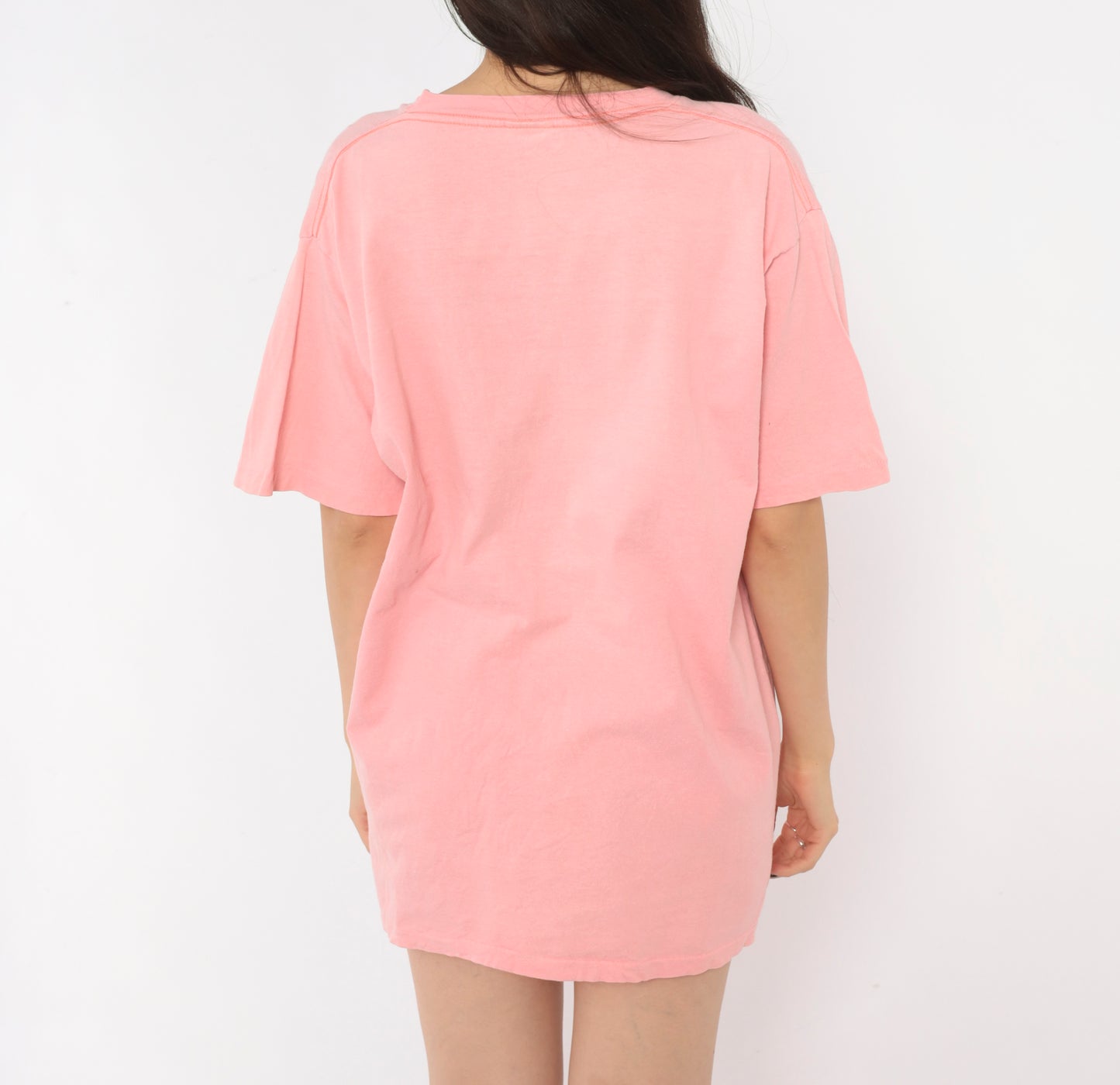 90s Sloppy Joe's Key West Earnest Hemingway Bar Pink Cotton Graphic Tee Boxy Crew Neck Extra Large