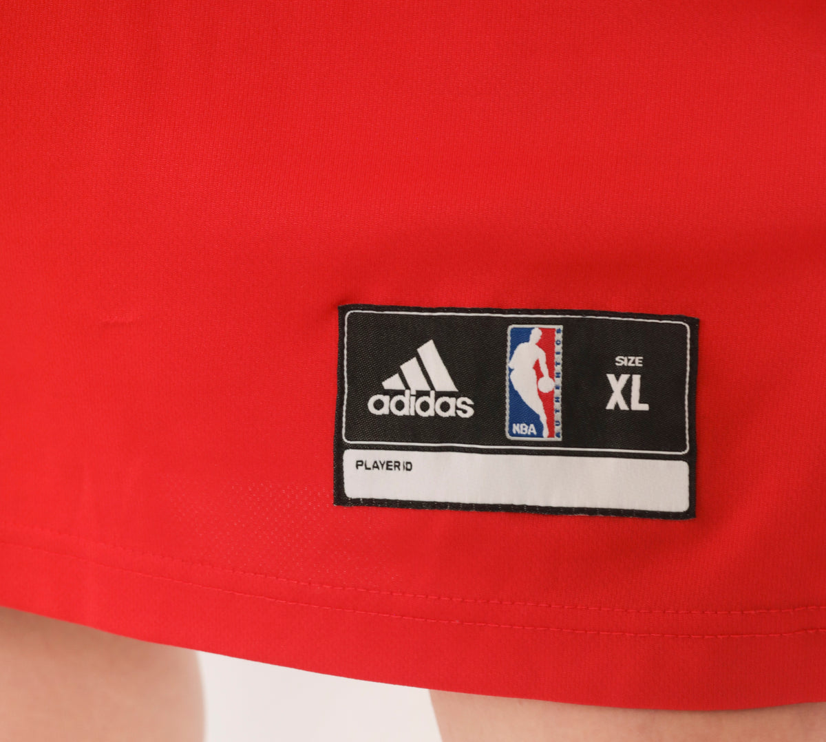 Y2K Chicago Bulls Jersey Adidas Red NBA Basketball Tank Top Noah 13 Sleeveless Boxy Long Crew Neck White Black Stripe Trim Graphic Sports Fan Unisex Extra Large XL