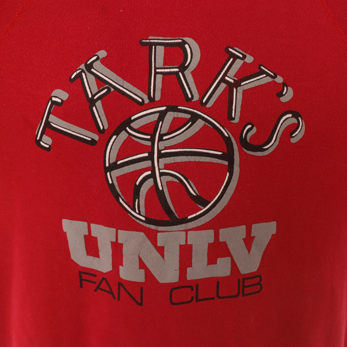 90s UNLV Sweatshirt Red Basketball Graphic Crewneck Pullover Raglan Sleeve Cotton College Fan Club Sportswear Collegiate Preppy Black Print Vintage Unisex Medium M
