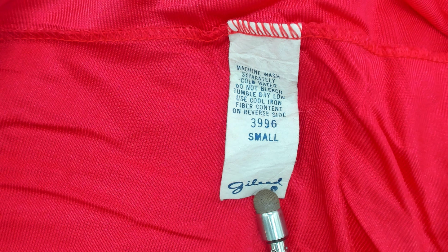 70s Red Lace Robe Wrap Tie Waist Long Sleeve Loungewear Dressing Gown Vintage Lingerie Satiny Sexy Valentines Day Date Night Small S