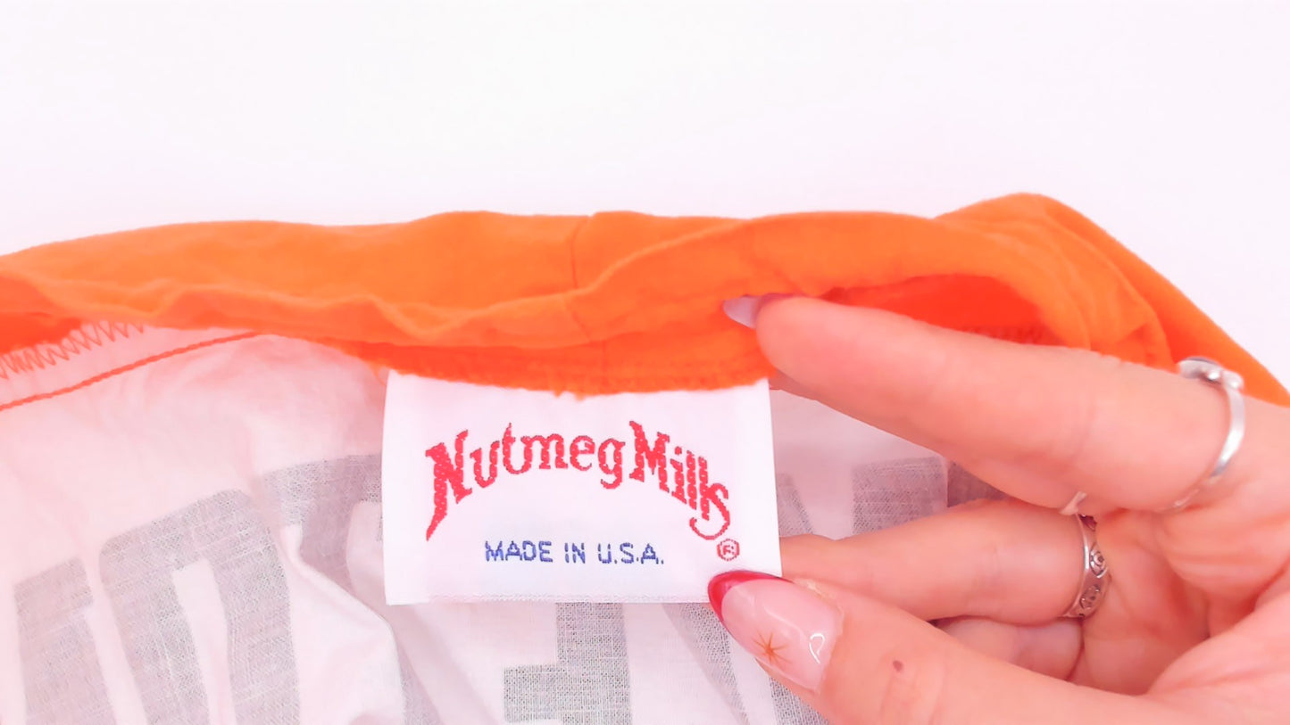 90s Princeton Swim Trunks Orange White Board Beach University Collegiate Ivy League Vacation Summer Nutmeg Mills Vintage Extra Large XL