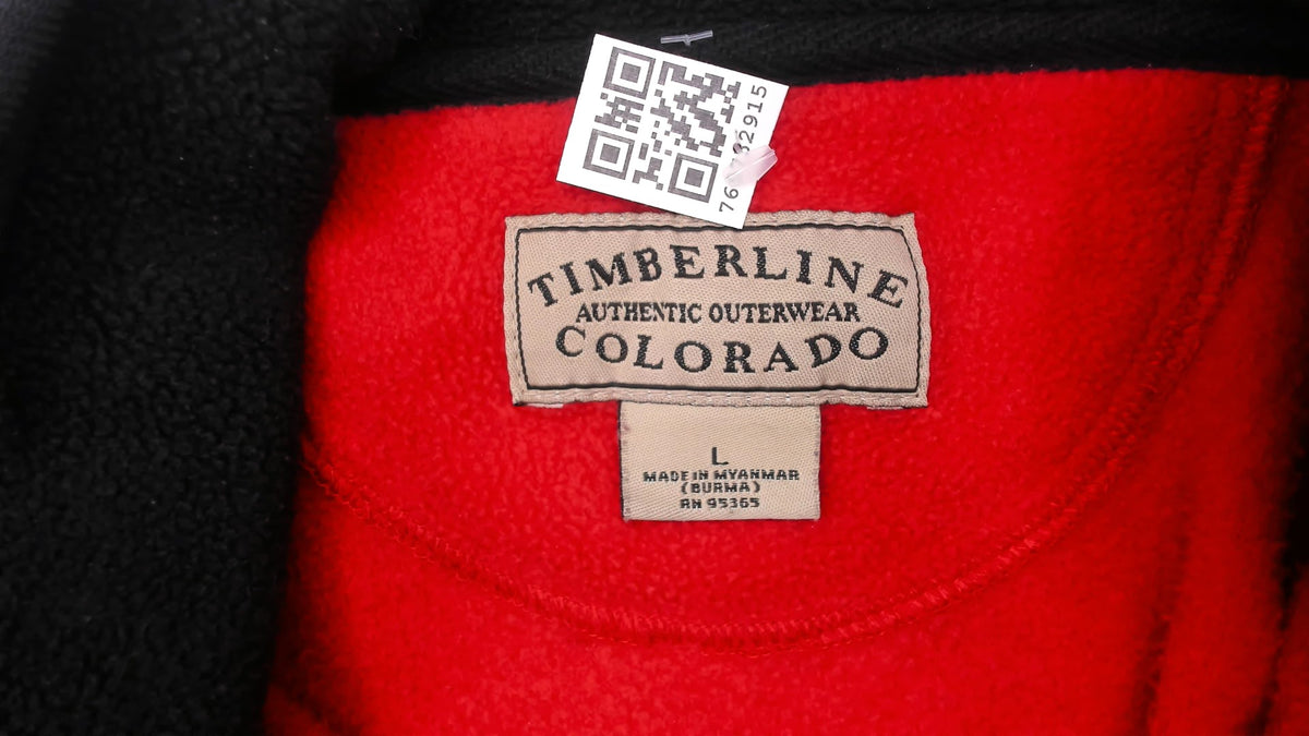 90s Jim Beam Red Fleece Half Zip Pullover Mock Neck Embroidered Logo Large L