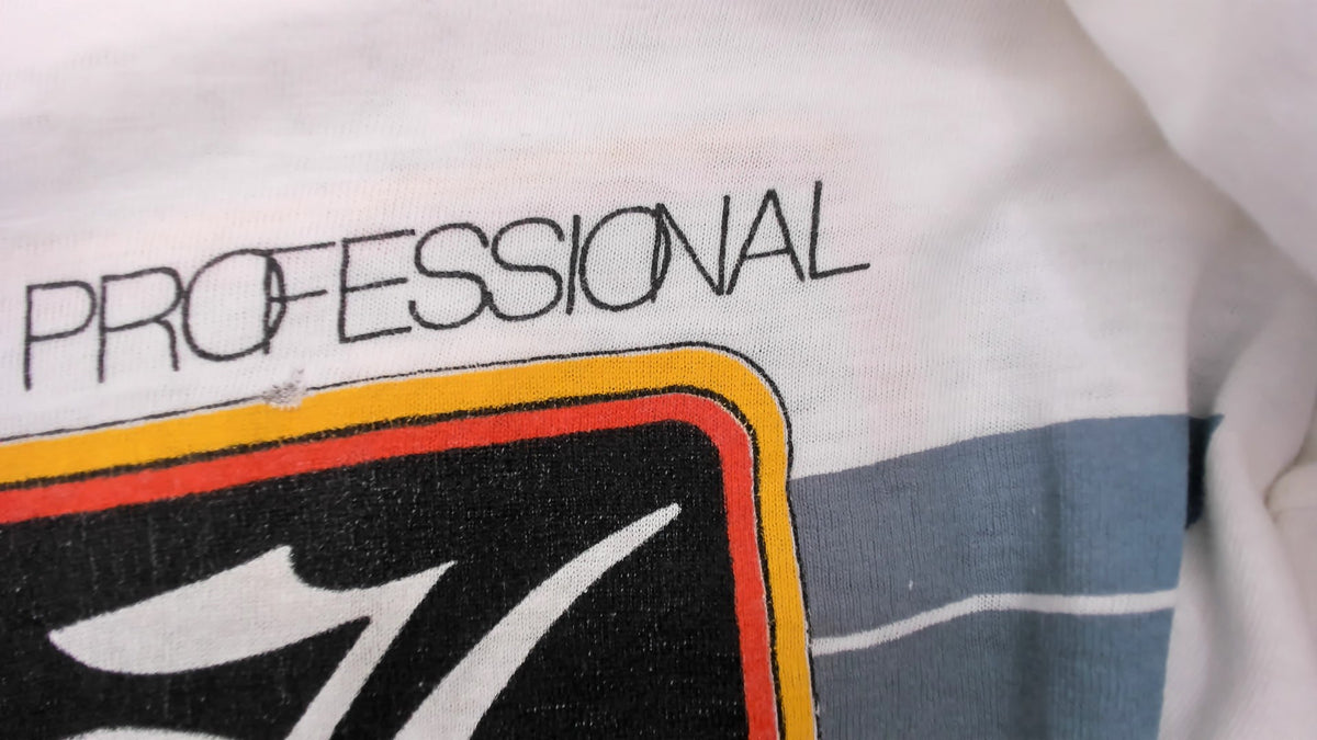 90s Hobie Competition Team Graphic Tee White Cotton Small