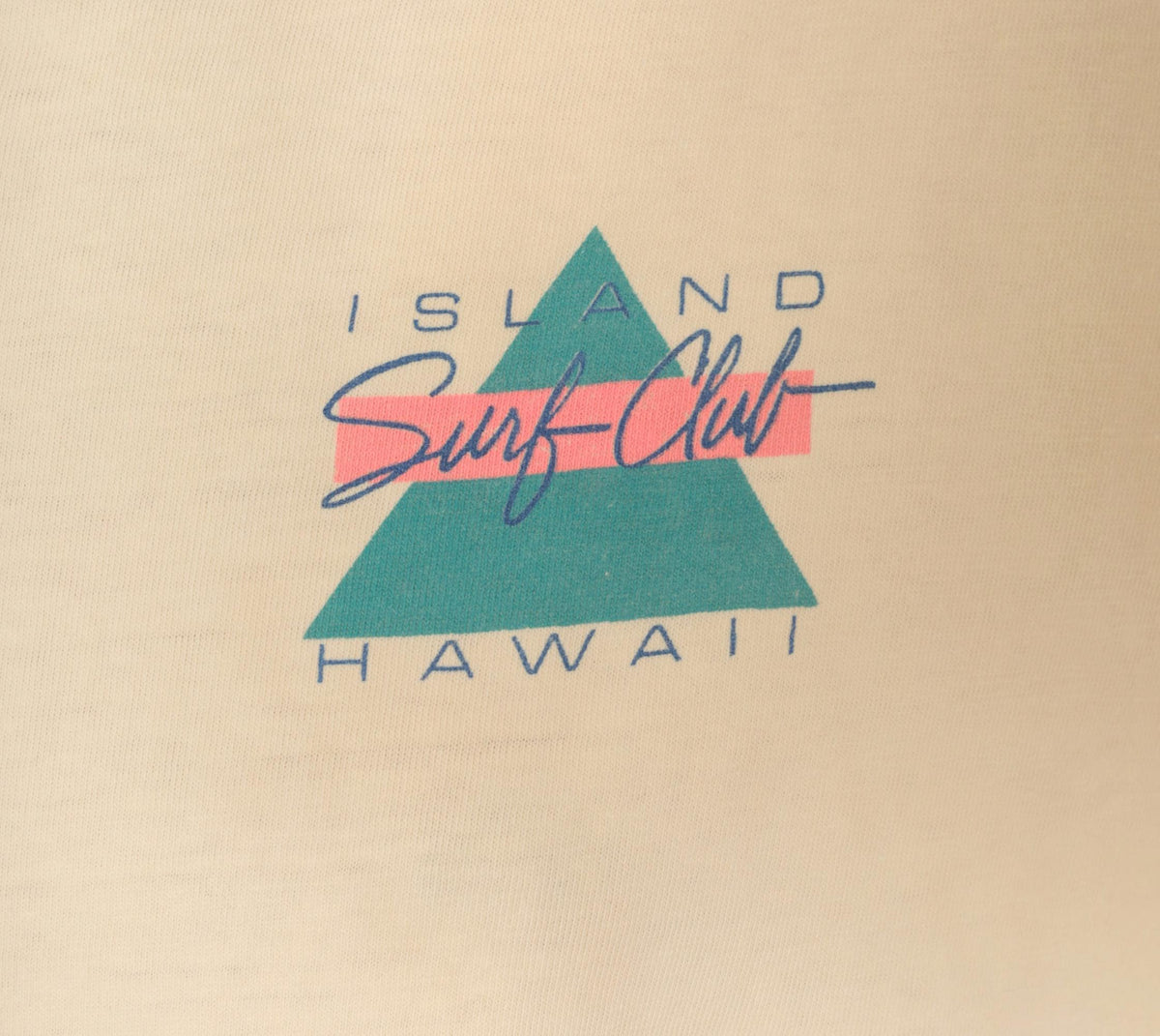 90s Super Cru Island Surf Club Hawaii Graphic Tee Cream Cotton Extra Large
