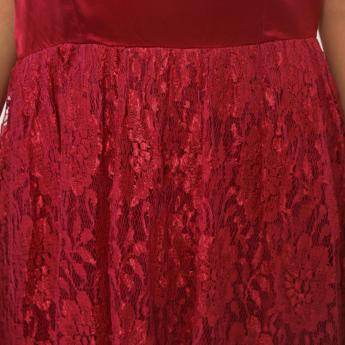70s Burgundy Lace Evening Dress Satin Cowl Neck Spaghetti Strap Ankle Length Medium