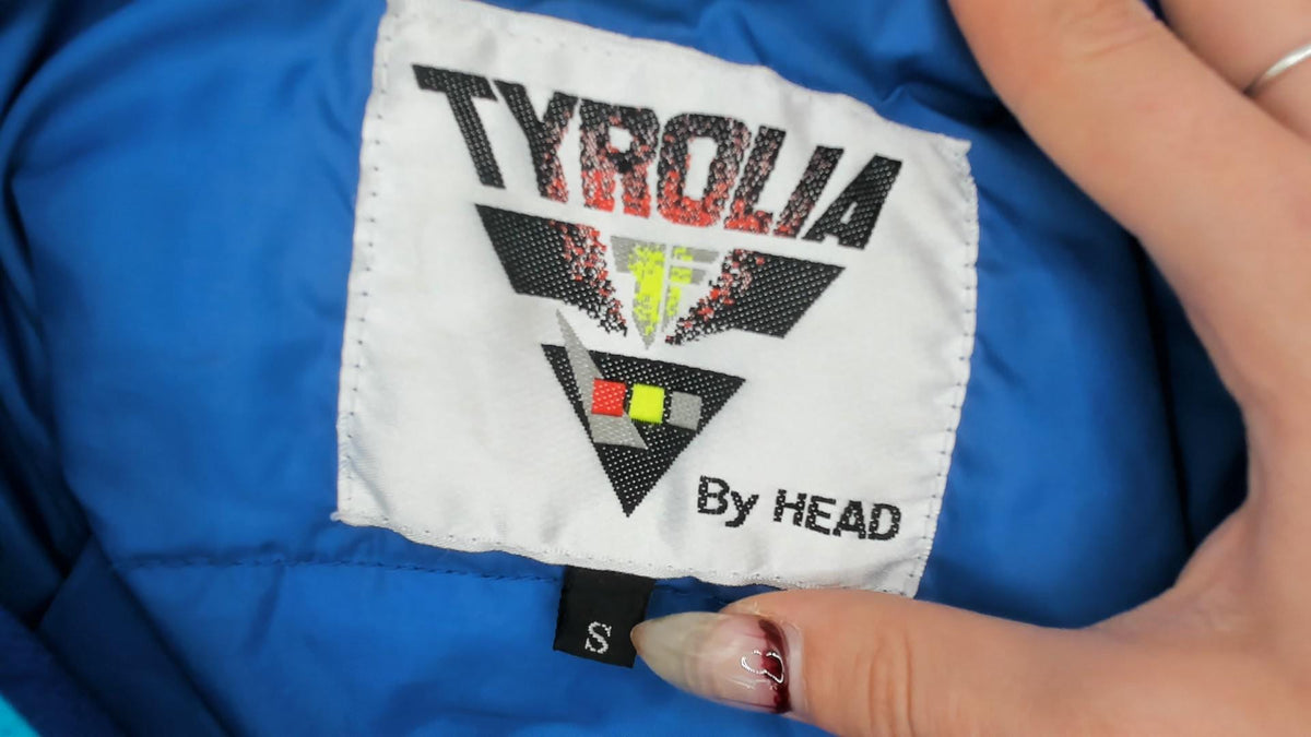90s Tyrolia Teal Color Block Ski Jacket Small S