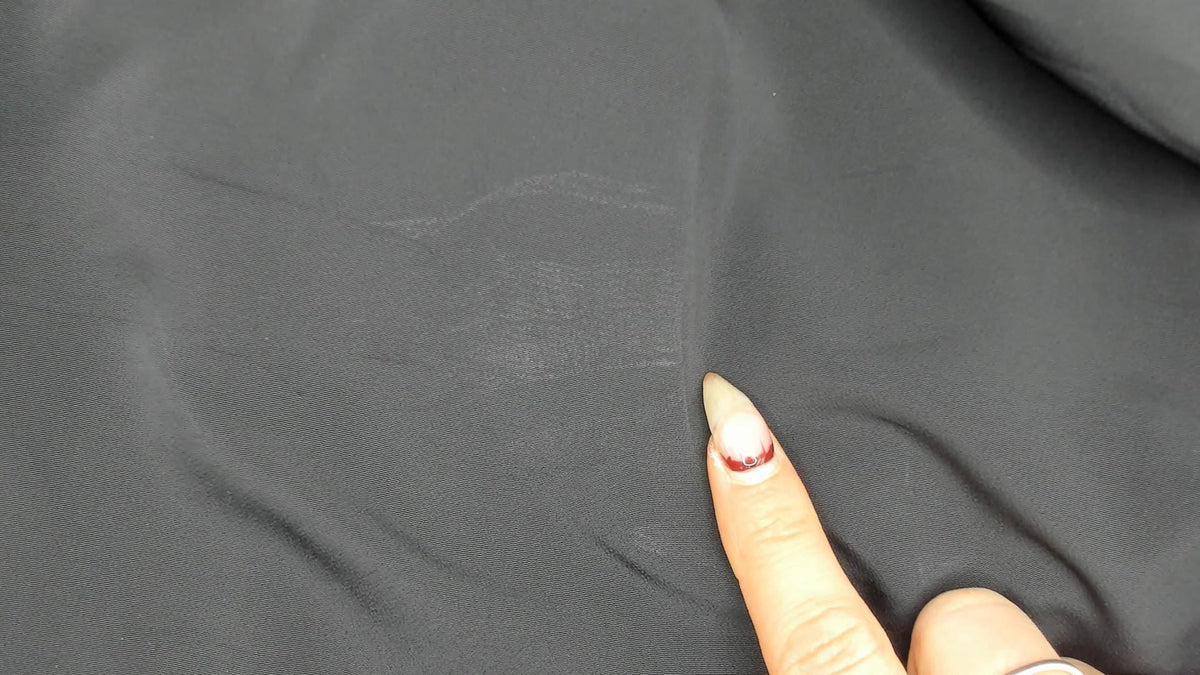 90s Fiji Sport Black Soutache Blouse Pointed Collar Embroidered Small S